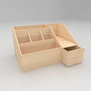 office desk book and file organizer laser design
