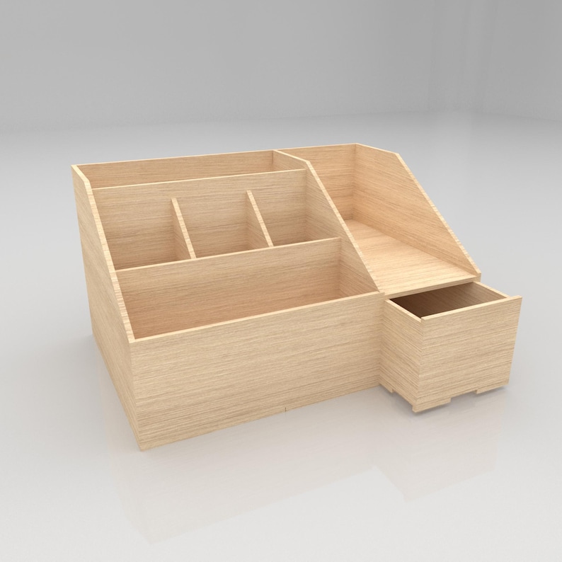 office desk book and file organizer laser design