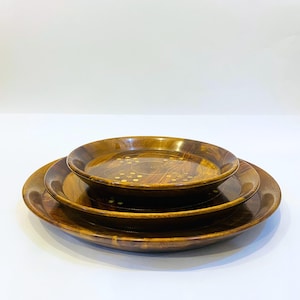 Wooden Plate Set of 3 |Handmade plates | tableware | kitchen decor