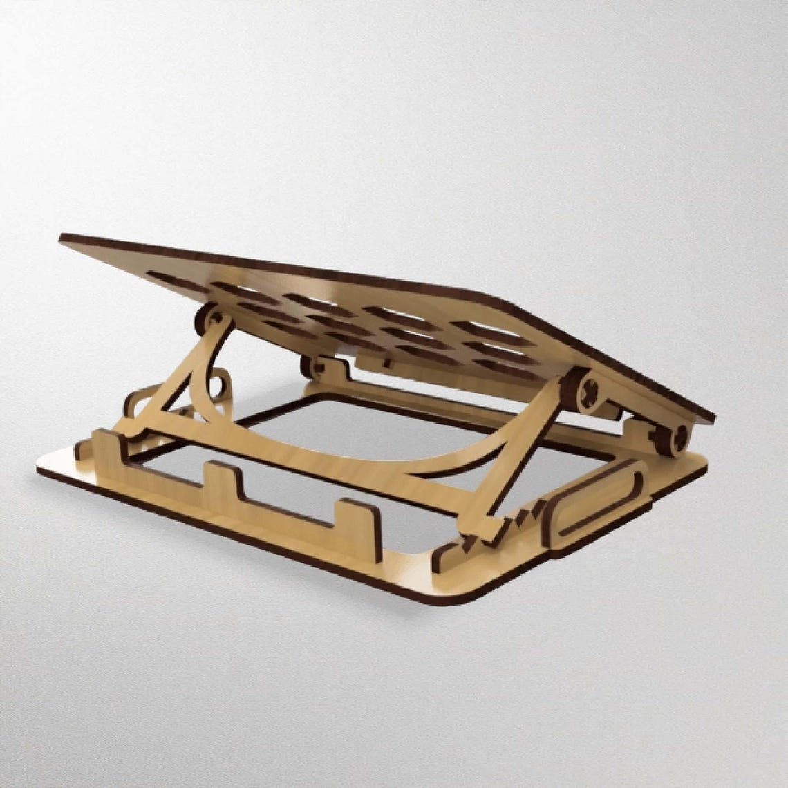 Laser Cut Laptop Stand SVG | Adjustable, Portable Desk (digital ...