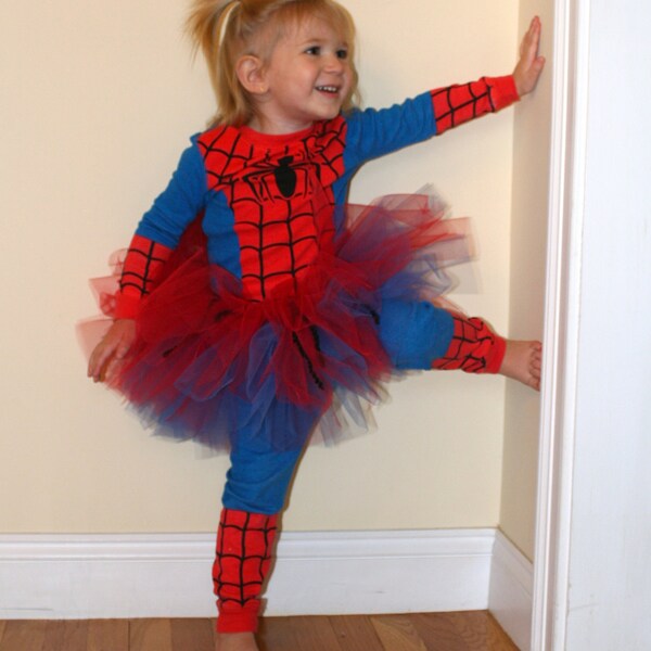 Spiderman / Spidergirl TuTu - Perfect for your Superhero Princess (Newborn to 5T)