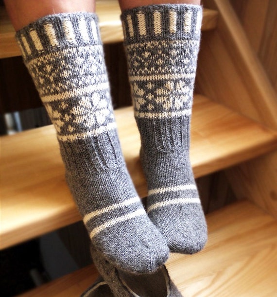 Items similar to Falling snowflakes Women's socks EUR 38 / 39 US 7,5 /8 ...