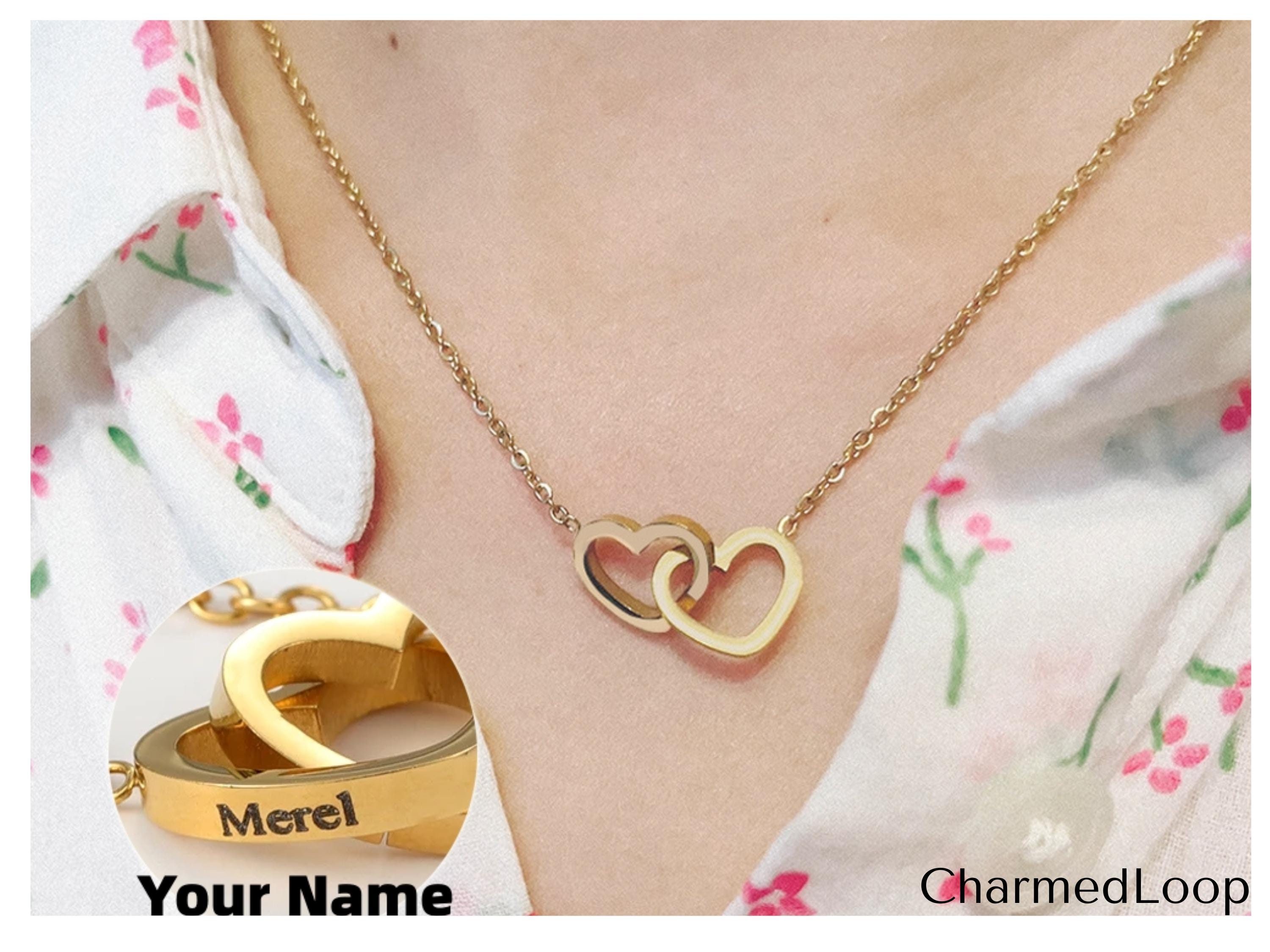 【Grace Personalized】EVA NAMEネックレス Zacria Eva Name Necklace Personalized 18ct Gold Plated