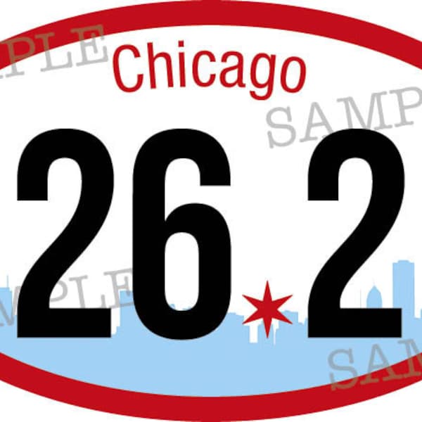 Chicago Marathon Magnet - FREE SHIPPING