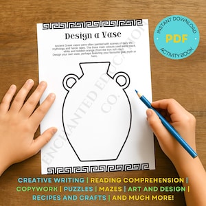 Greek Myths Unit Study Printable Worksheets Homeschool Resource Home Education Ancient Greece Mythology Printables image 2
