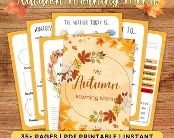 Menú matutino de otoño / Actividades para la educación en casa, Estudio de la naturaleza (PDF)