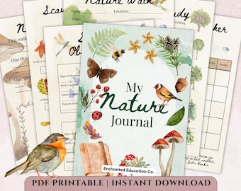 Diario de naturaleza de Charlotte Mason / Material imprimible para la educación en casa (PDF)