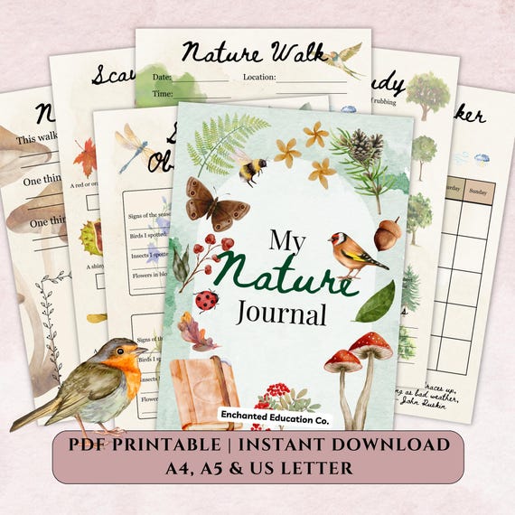Charlotte Mason Nature Journal | Homeschool Printable (PDF)