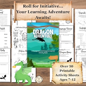 Fantasy Unit Study Dungeon and Dragons Printables for Creative Homeschooling