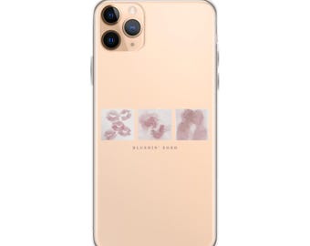 Coquette Kiss Genomskinligt iPhone-skal – Rosa läpptryck, Mjuk tjejestetik | AlyéneMaison