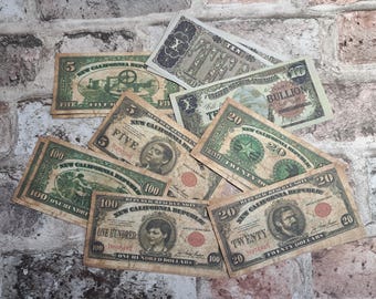 Authentische NCR Dollars Zehn Bullion Replika Set für Ödland Sammler Gelddollars