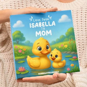 Cadeau de bébé pour la fête des mères, cadeau pour maman et enfant, livre pour enfants personnalisé, première fête des mères, cadeau d'anniversaire pour maman, cadeau pour maman
