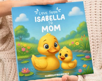 Baby Gift for Mother&#39;s Day, Gift for Mom from Child, Personalized Children&#39;s Book, First Mother&#39;s Day, Birthday Gift for Mom, Gift for Mom