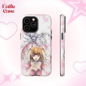 Ästhetik Death Note, Anime Handyhülle, Pink Coquette Handyhülle, Preppy Collage Handyhülle für iPhone 16 Pro Case, iPhone 15 14 13 Pro Max
