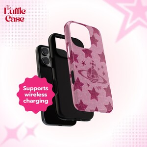 Pink Coquette Phone Case, Aesthetic Vivien Westwood, Trendy & Cute Preppy Collage Phone case, iPhone 17 Pro Case, iPhone 16 15 14 13 Pro Max image 4