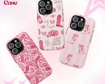 Coquette Cowgirl Phone Case, Pink Cowgirl Aesthetic Phone Case, Western Cowgirl, Cowgirl Gift, Collage Phone Case, iPhone 17 16 15 14 ProMax