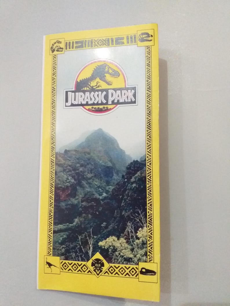 Jurassic Park Map Brochure Jurassic Park. Digital Download Etsy