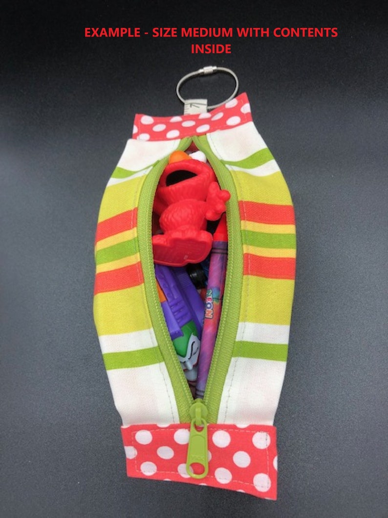 Your choice Zipper travel bags Popcorn Pouch Makeup Bag SIZE MEDIUM