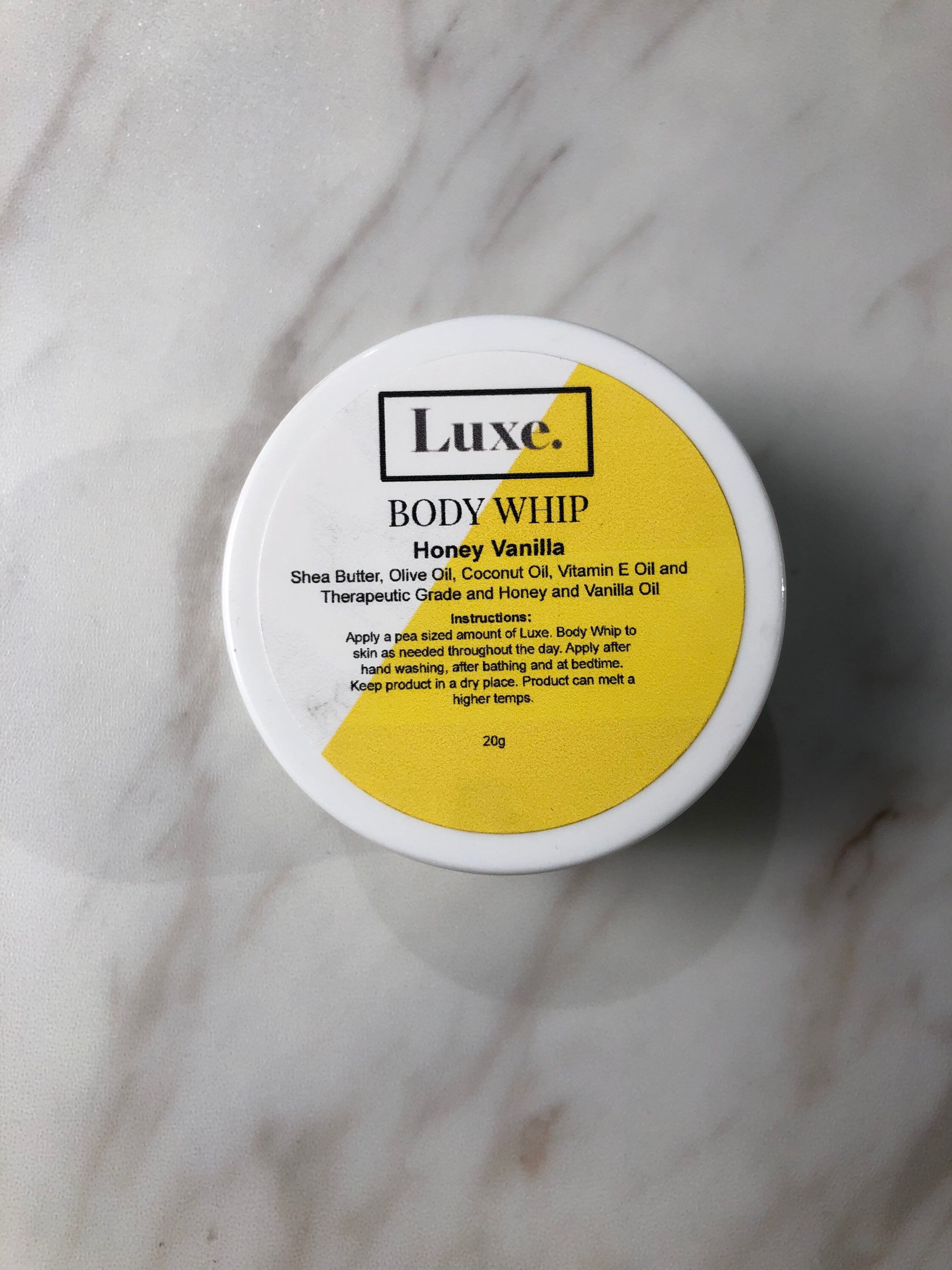 Luxe Body Whip Honey Vanilla Natural Skin Care Natural Etsy