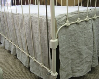 Box Pleat Crib Skirt Etsy