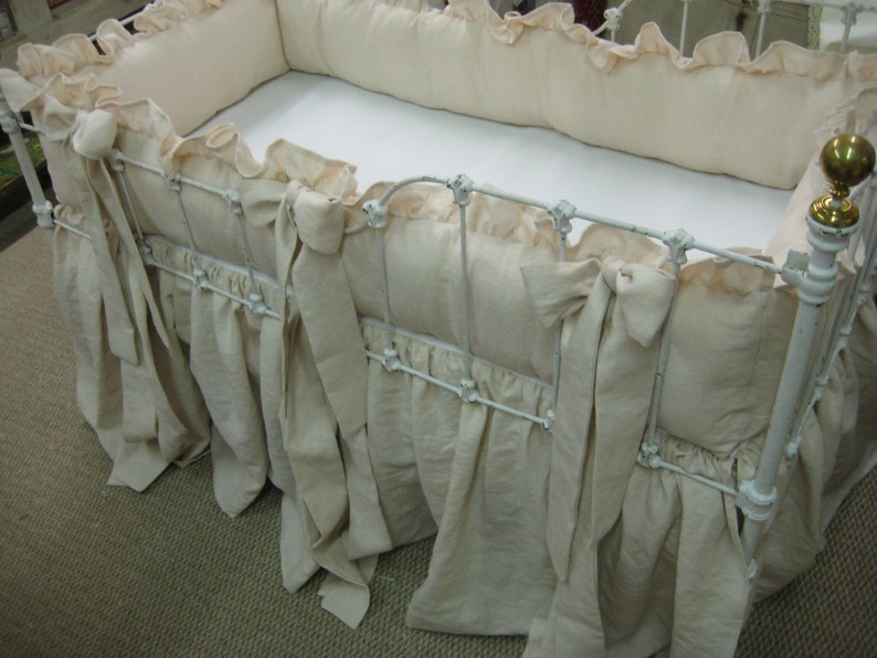 Nursery Linens for Sleigh Style CribsHeirloom Pink Washed Etsy