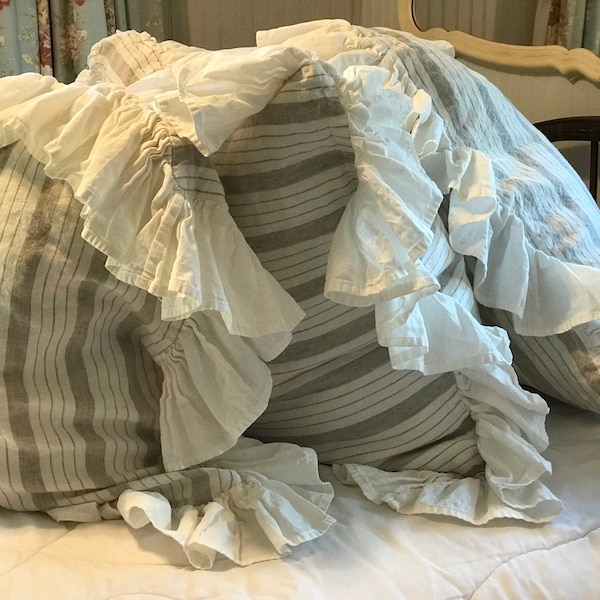 Ruffled Euro Sham Etsy