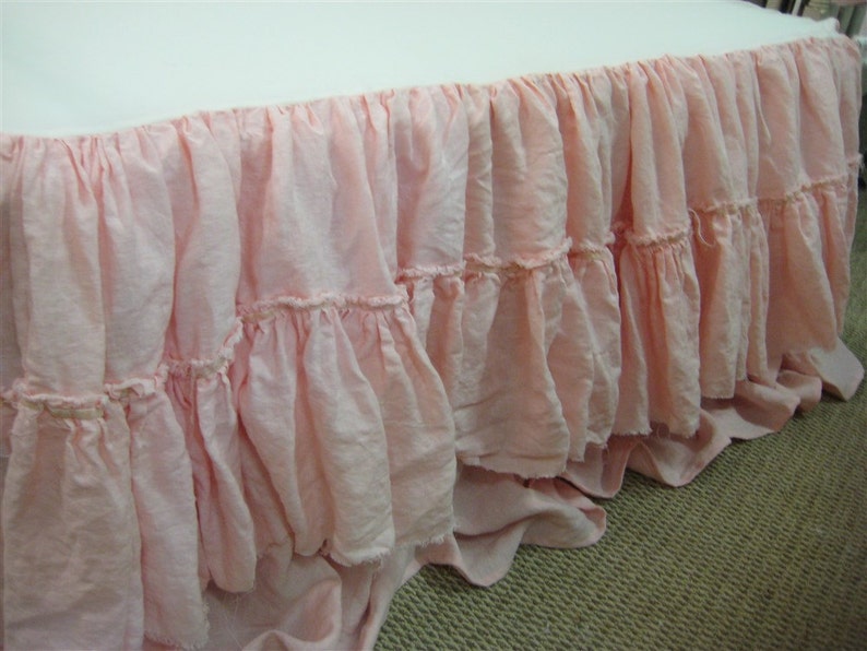 Cameo Washed Linen Custom Shabby Style Nursery BeddingTorn Etsy