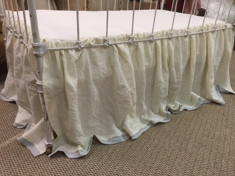 Crib Beddingtailored Bumpersstorybook Crib Skirtcream and Etsy