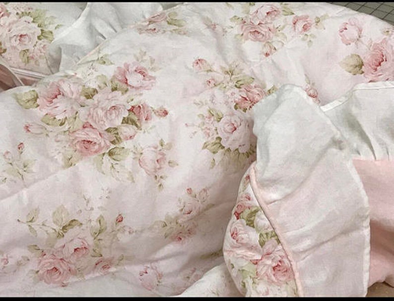 Ruffled Baby Blanket and Pillow Set N Washed Linenyour Etsy