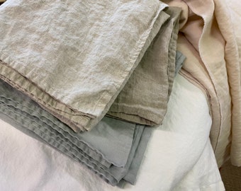 Lightweight Washed Linen Baby Receiving Blankets- Simple Baby Blanket-Baby Towels