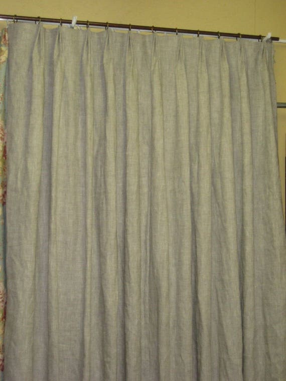Linen Drapery Panels Double Width Drapery Panels Lined Etsy
