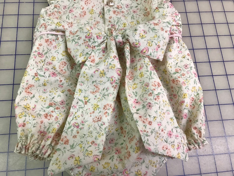 Boutique Style Baby Clothing-Floral Bubble Suit for Baby Girl-Easter Sunsuit-Floral Cotton Baby Girl Bubble-Artisan Handmade Children/'s Wear