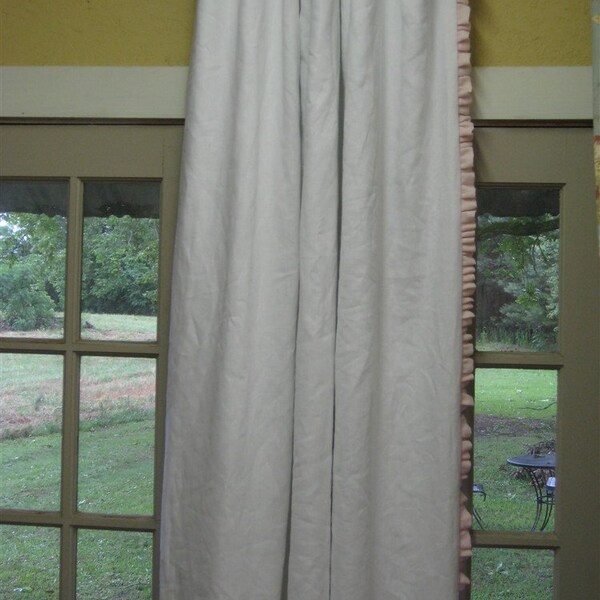 Linen Drapery Panels Etsy