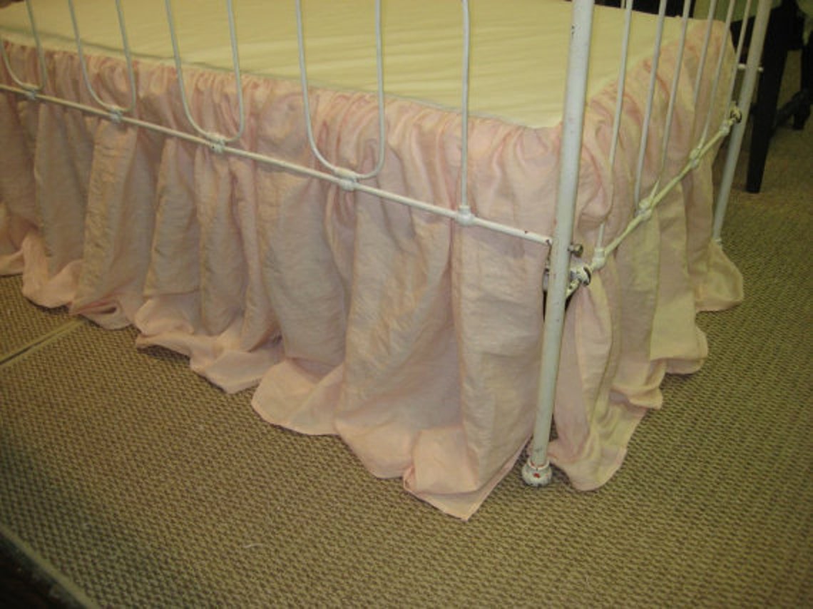 Gathered Crib Skirtstorybook Style Cribskirt in Washed Etsy