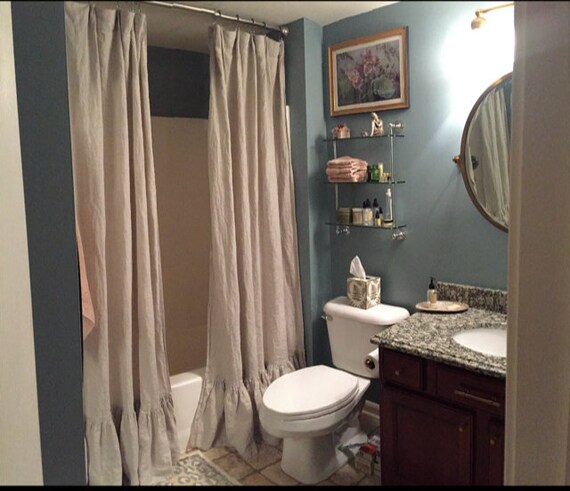 split shower curtain ideas