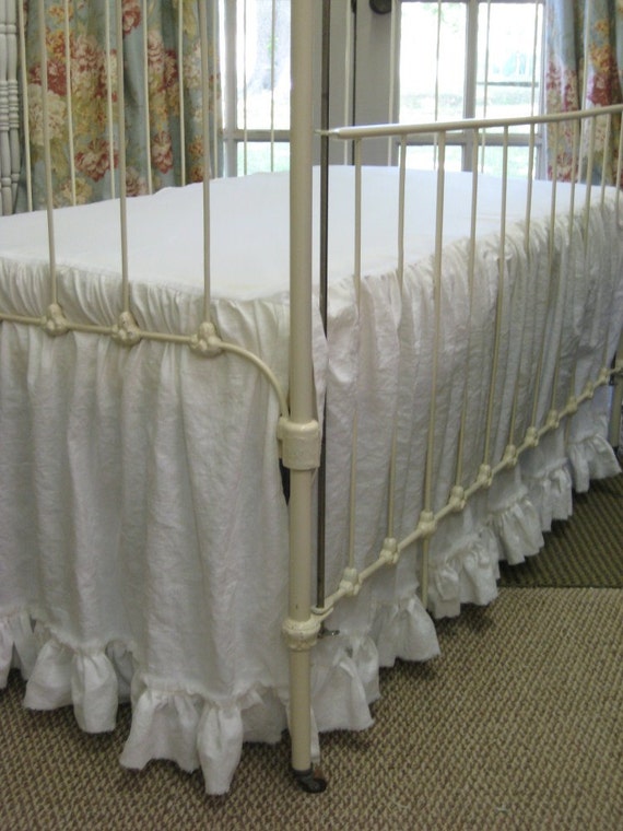 Jupe De Lit De Bebe Bord Dechire En Jupe Jupe Lit Berceau Etsy France