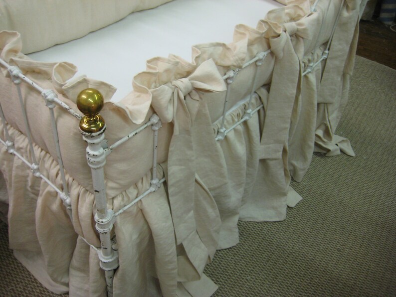 Nursery Linens for Sleigh Style CribsHeirloom Pink Washed Etsy