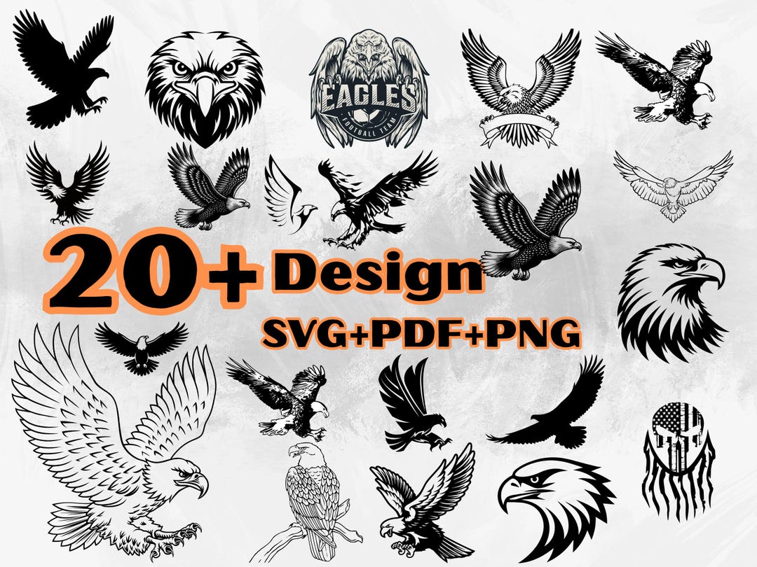 Eagles SVG Bundle | American Eagle SVG | Flying Eagle Clipart | Bald ...