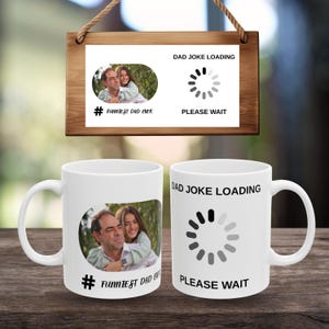 Editable Dad Mug Wrap, Funny Father's Day Gift, Dad Joke Mug Template, Personalized Canva Photo Mug for 11oz & 15oz Cups