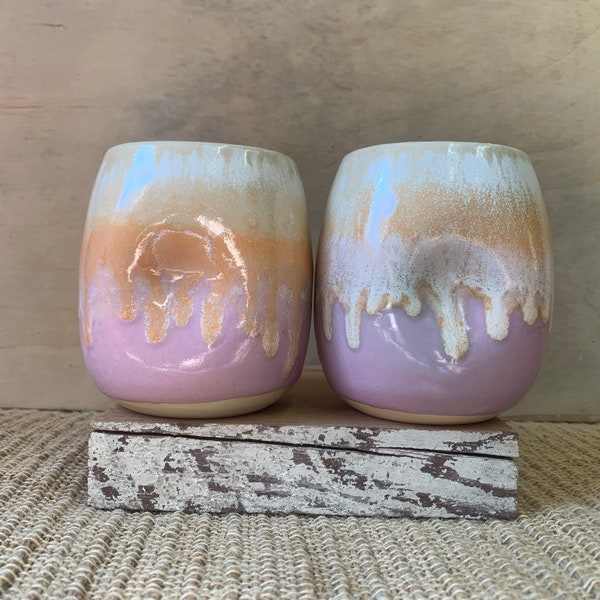 Peach and Lavender Tumbler