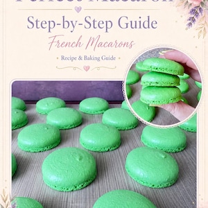 Recept på franska macaronskal | Enkel steg-för-steg-bakningsguide (digital nedladdning)