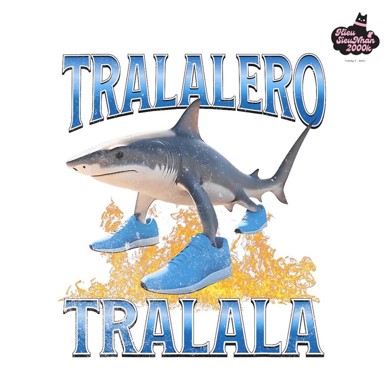 Tralalero Tralala Shark Meme, Tralalero Tralala Shark Meme PNG, Digital