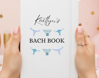 Custom Coquette Bachelorette Scrapbook Planning Journal Gift Newly Engaged Gift Blue before I Do Gift Personalized Planner for Bridal Shower