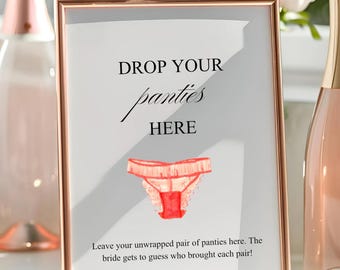 Bachelorette Party Games Lingerie Shower Panty Game Bachelorette Games Modern Lingerie Party Ideas Drop Your Panties Here Lingerie Hen Party