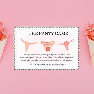 Bachelorette Panty Game Sign Bachelorette Panty Dropper Bachelorette Game