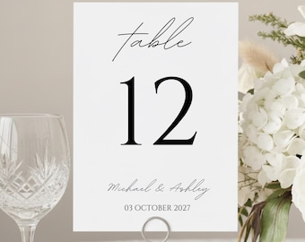 Printable Table Number Signs Wedding Table Cards Canva Table Numbers Vintage Wedding Table Numbers Template Wedding Seating Chart Placecard