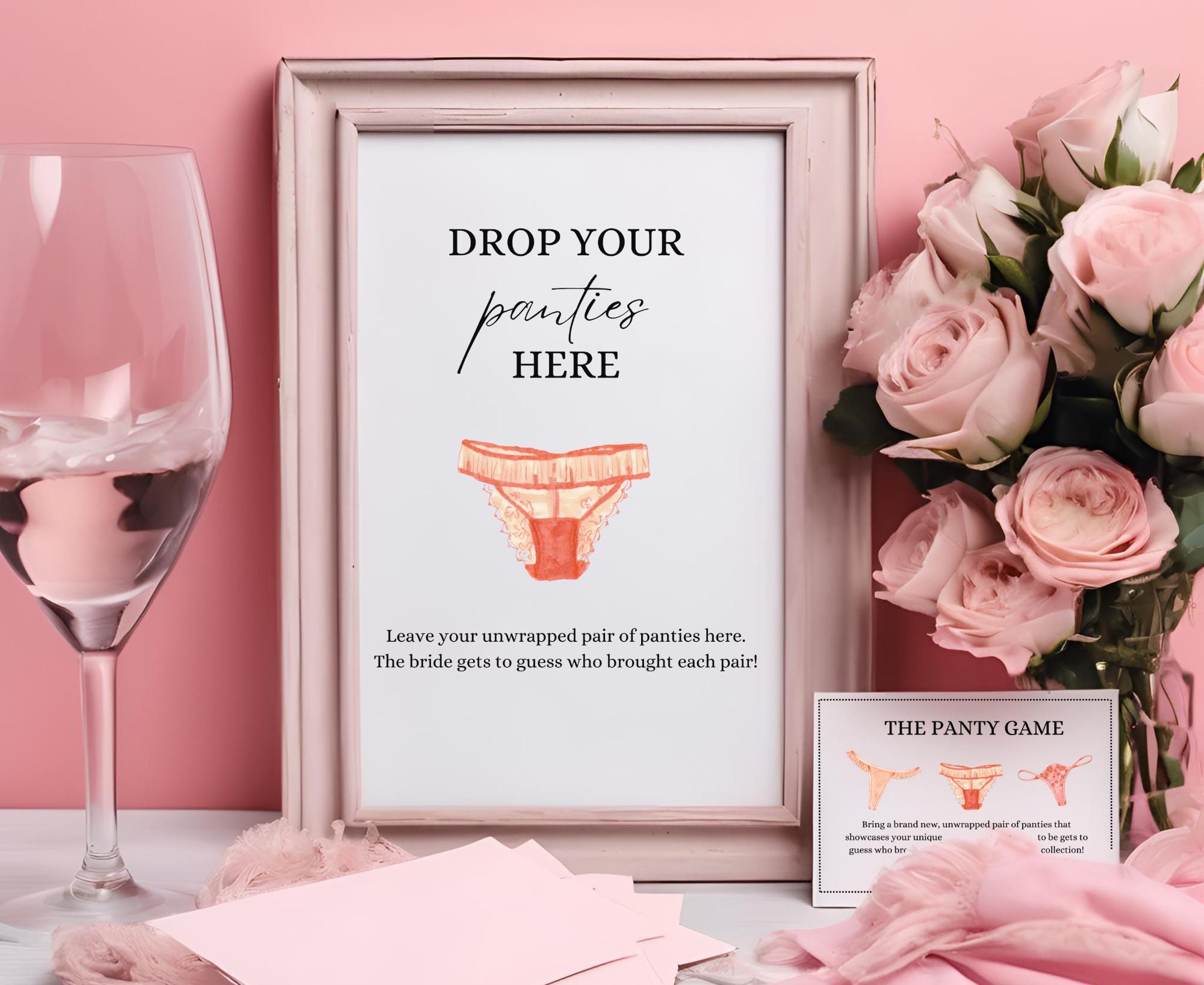 Panty Party Game Bachelorette Panty Dropper Bridal Shower Game