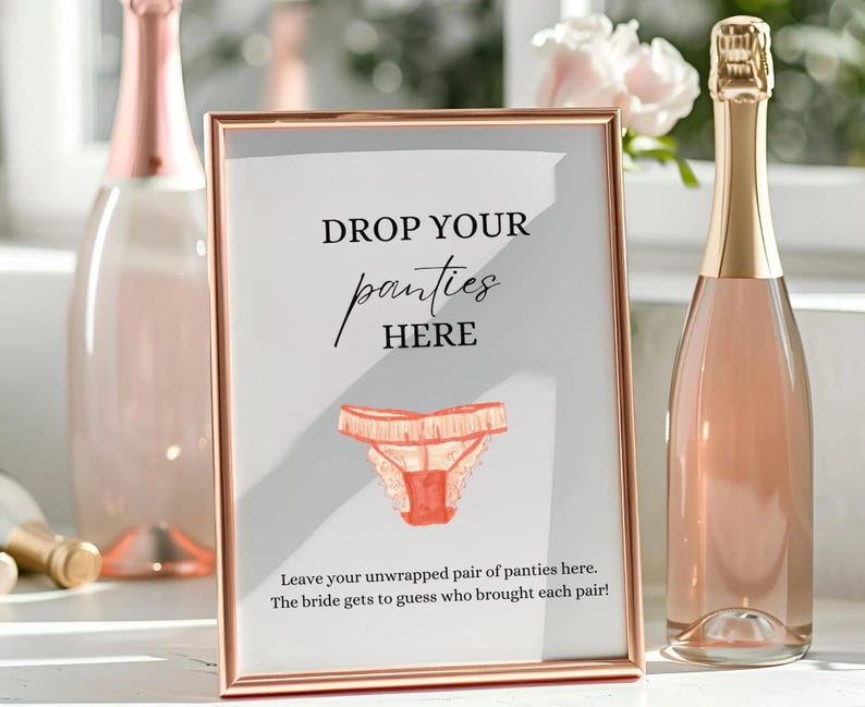 Bachelorette Cards Party Game Printable Card Bachelorette Game Party Panty