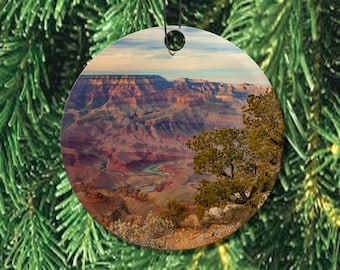 Grand Canyon Ornament, Lipan Point, Grand Canyon National Park ornament, Perfect Arizona Ornament for Christmas Tree, Wood or Ceramic