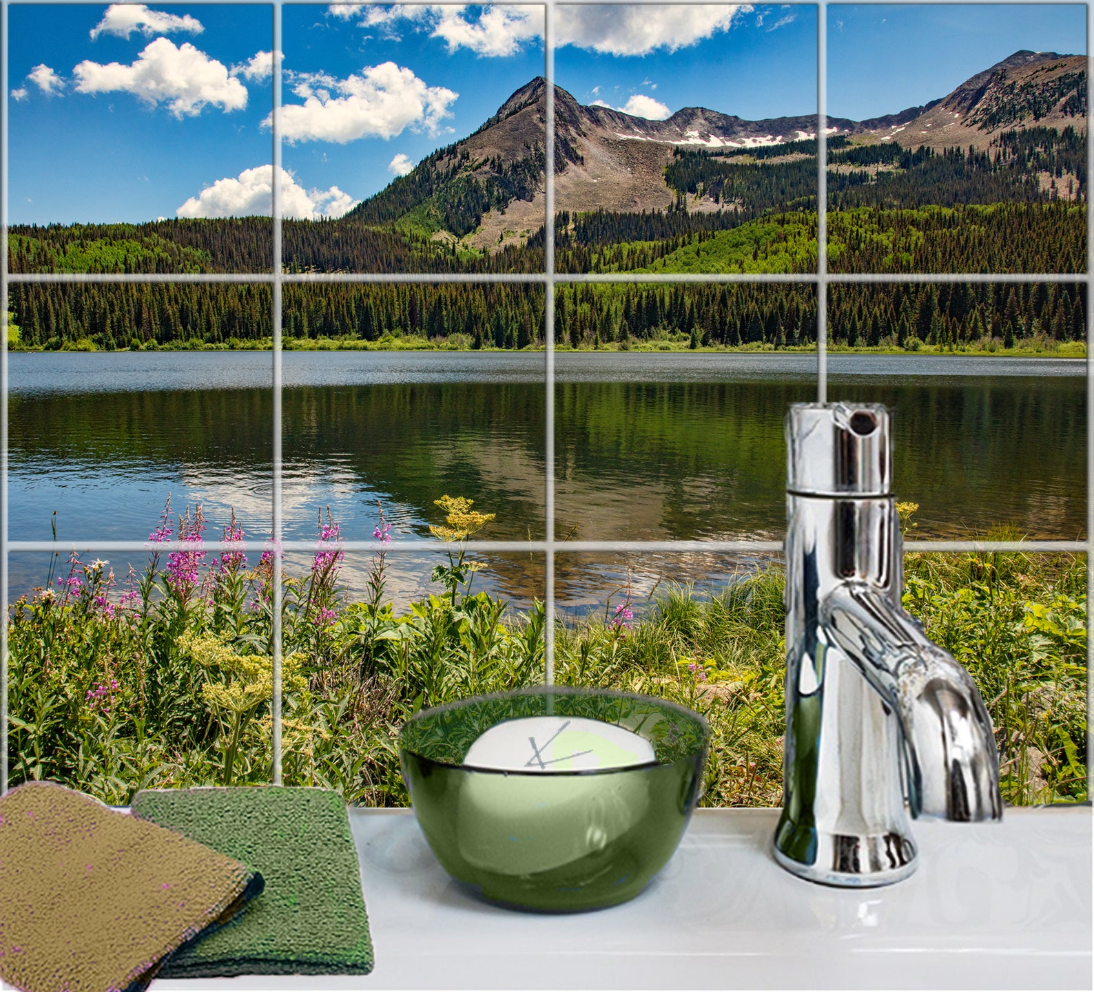 Colorado Ceramic Tile Mural Window Mural Kitchen Back Splash Etsy